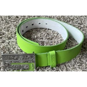 Sligo Mens Belt Golf Green Leather Size 36